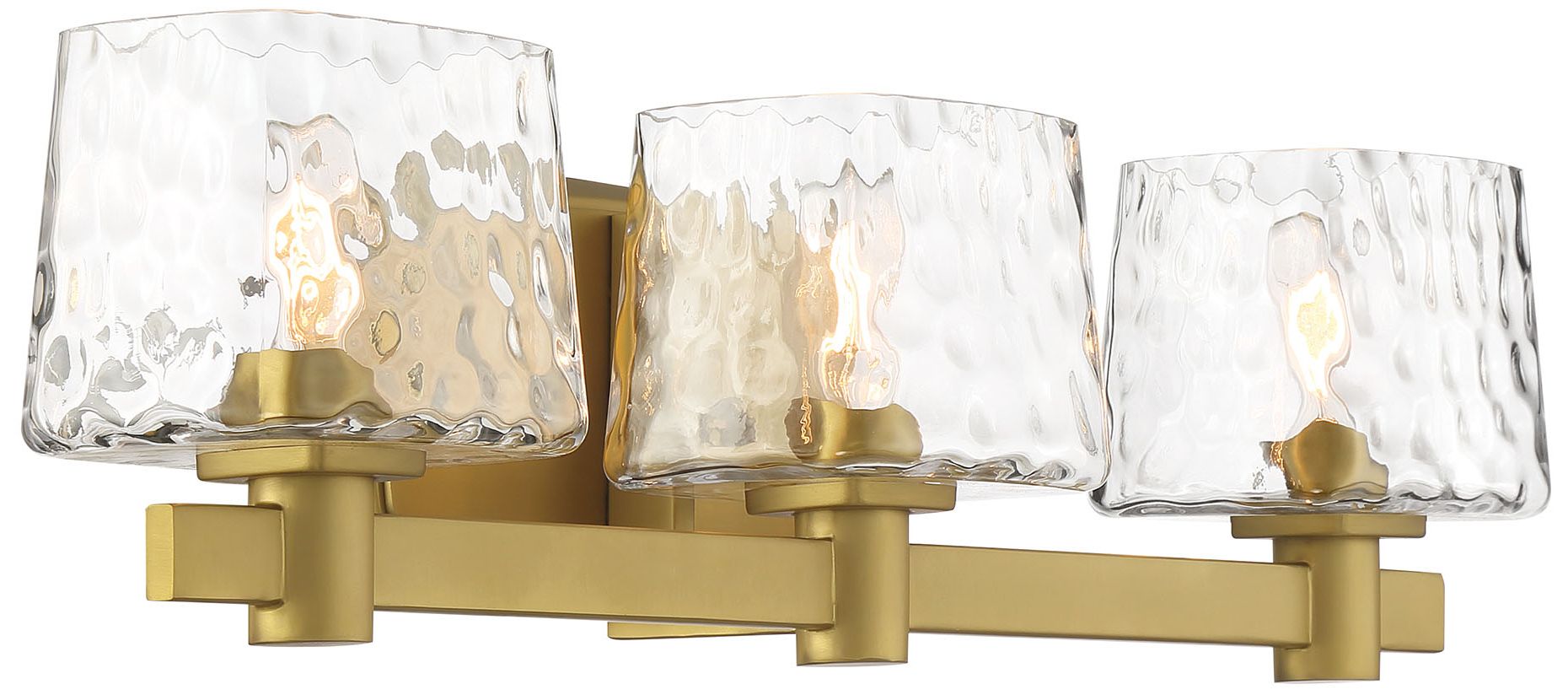 Image 2 Drysdale 23 1/2" Wide Soft Brass 3-Light Vanity Bath Light more views