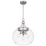 3_DSI Gemini 15-in W 3-Light Brushed Nickel Pendant more views