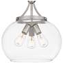 4_DSI Gemini 15-in W 3-Light Brushed Nickel Pendant more views