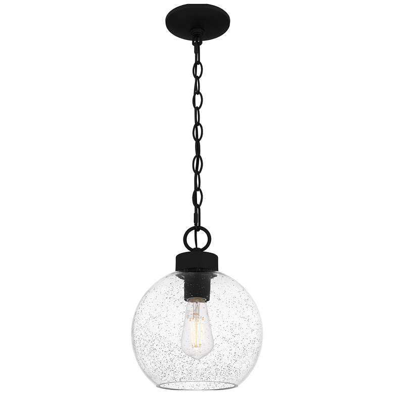 Image 1 DSI Irie 9-in W 1-Light Earth Black Mini Pendant