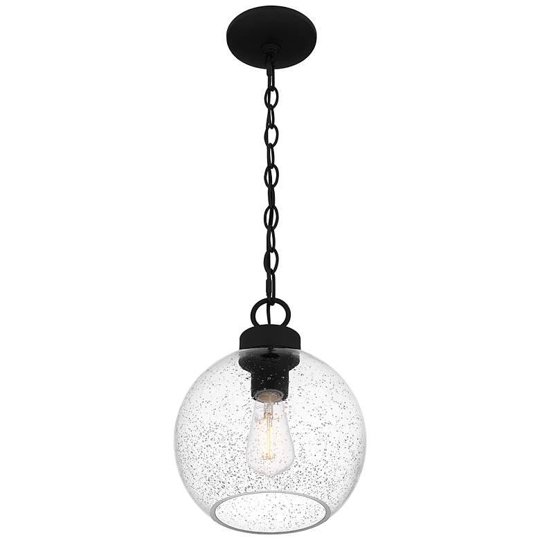 Image 3 DSI Irie 9-in W 1-Light Earth Black Mini Pendant more views