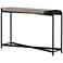 Dua Modern Console Table in Concrete and Black Metal
