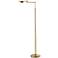 Dual Brass Swing Arm LED Holtkoetter Floor Lamp