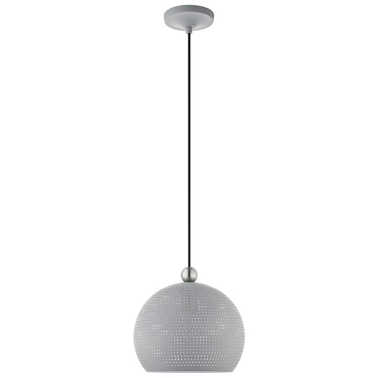 Image 3 Dublin 10" Wide Nordic Gray Metal Globe Mini Pendant Light more views