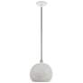 3_Dublin 10" Wide White Metal Globe Mini Pendant Light more views