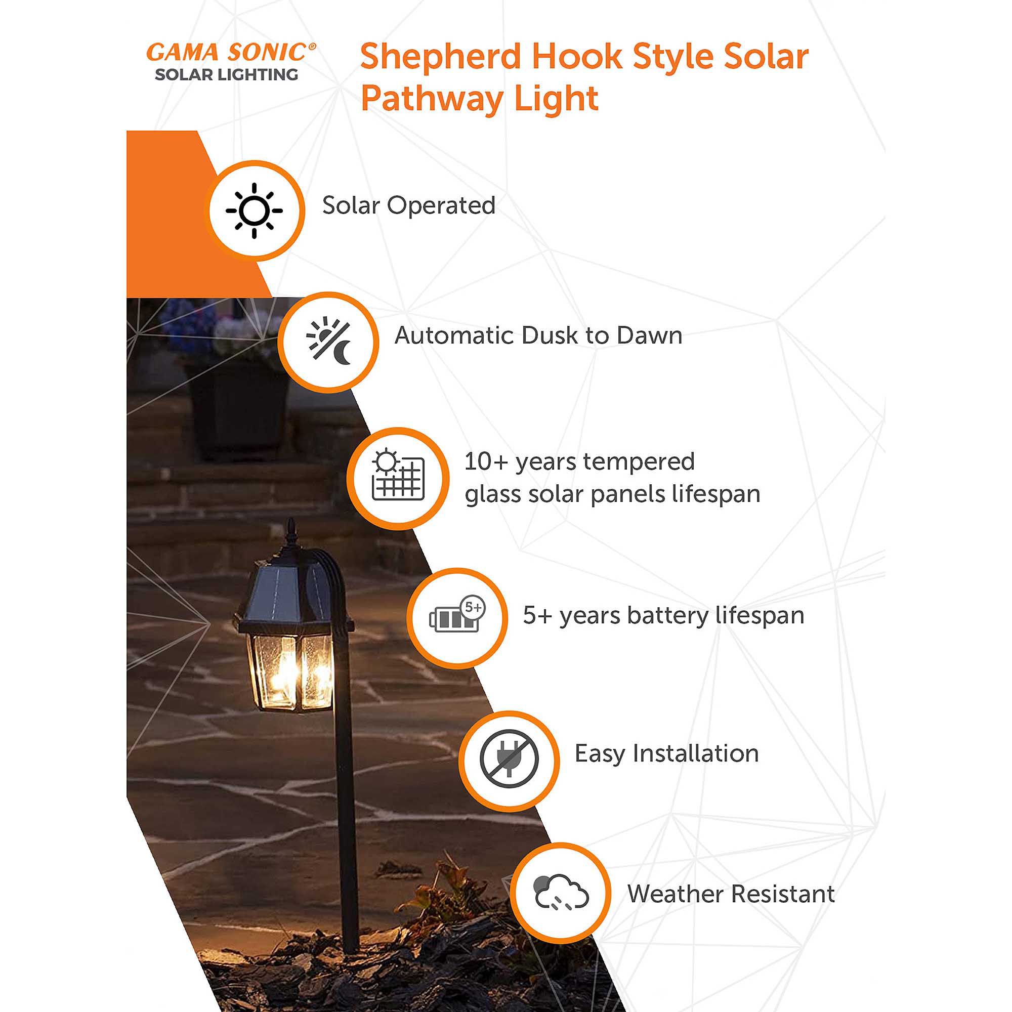 Image 5 Dublin 28 1/2" High Black LED Solar Garden Lights Set of 2 more views