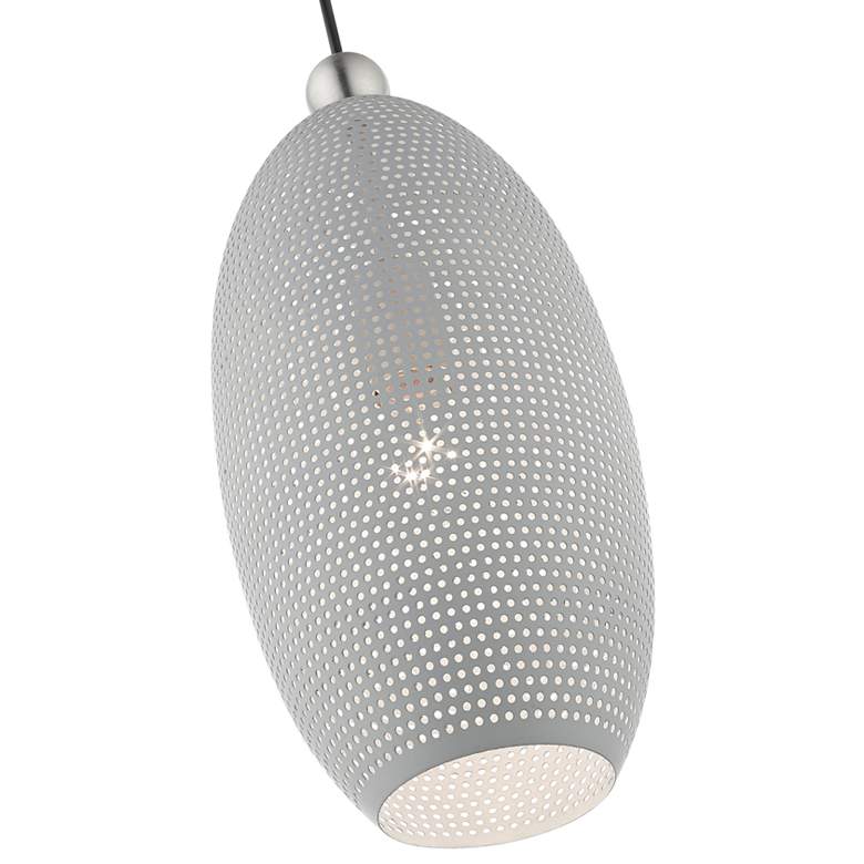 Image 4 Dublin 7 1/4" Wide Nordic Gray Metal Mini Pendant Light more views