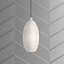 1_Dublin 7 1/4" Wide White Metal Mini Pendant Light