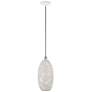 Dublin 7 1/4" Wide White Metal Mini Pendant Light