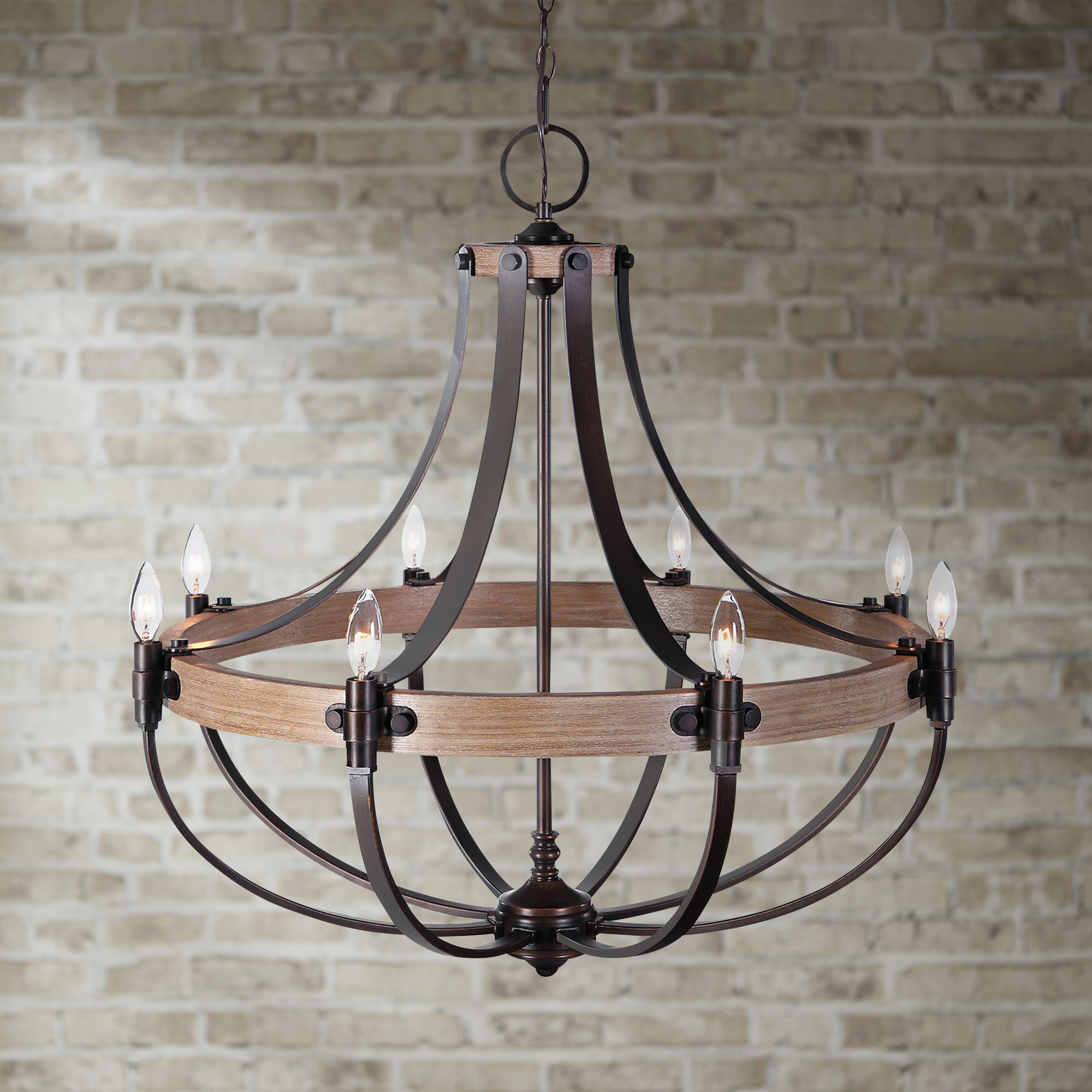 bronze 8 light chandelier