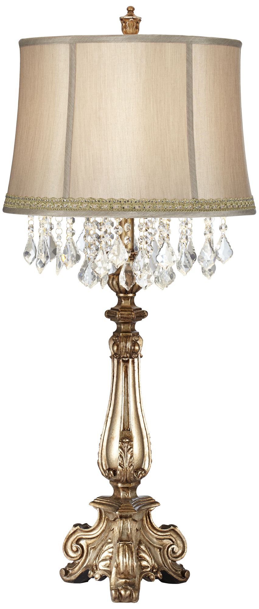 Image 2 Dubois Console Table Lamp with Lace Rhinestone Trim