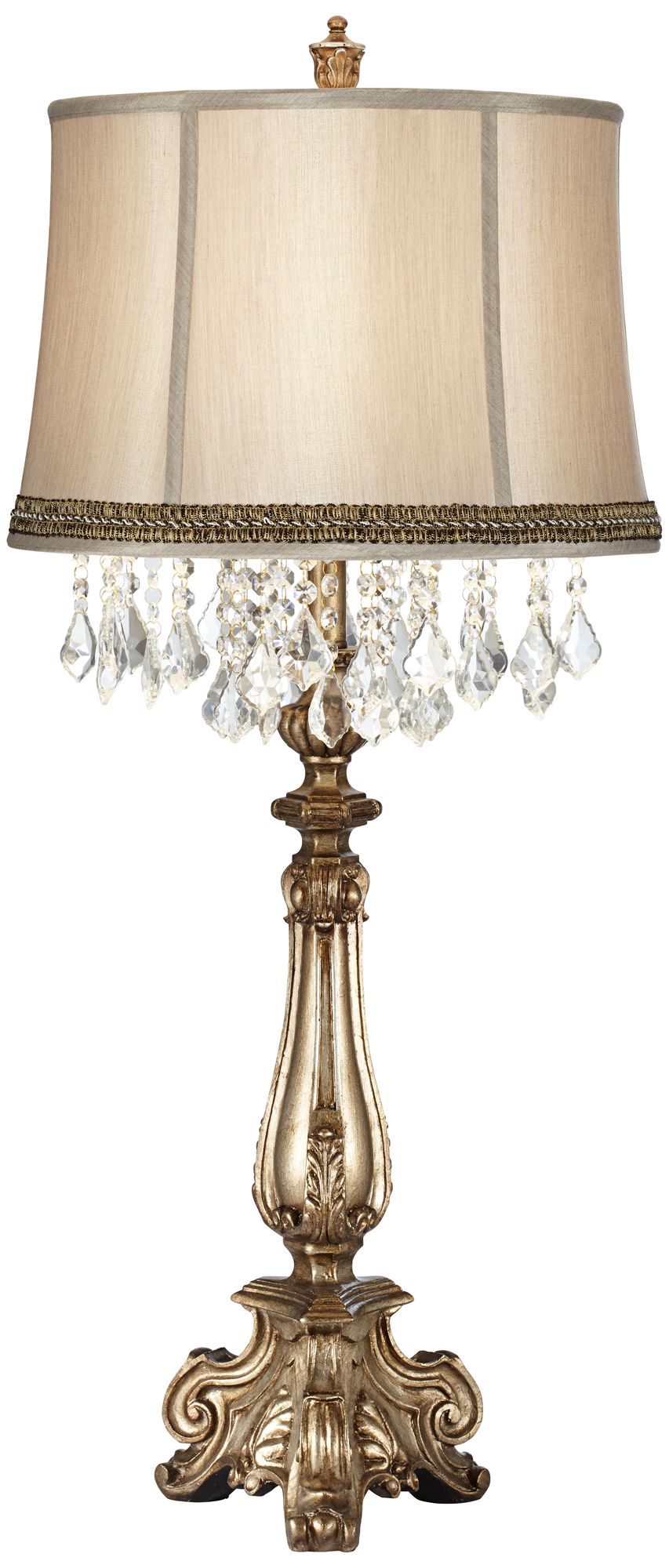 Image 2 Dubois Console Table Lamp with Wave Trim