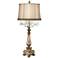 Dubois Console Table Lamp with Wave Trim