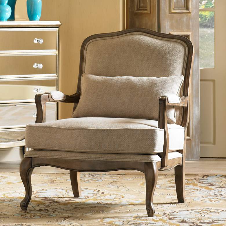 Image 1 Ducey Beige Accent Chair by Kensington Hill