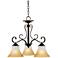 Duchess 23" Wide One-Tier Three Downlight Chandelier