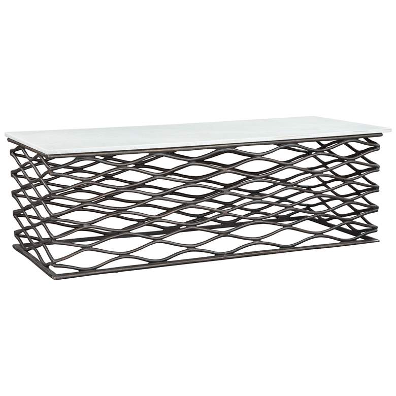 Image 1 Duchess Coffee Table White & Antique Bronze