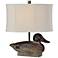 Duck Decoy Weathered Woodgrain 19 1/2"H Accent Table Lamp