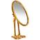 Duck Leg Gold 17 1/4" x 13" Standing Vanity Mirror