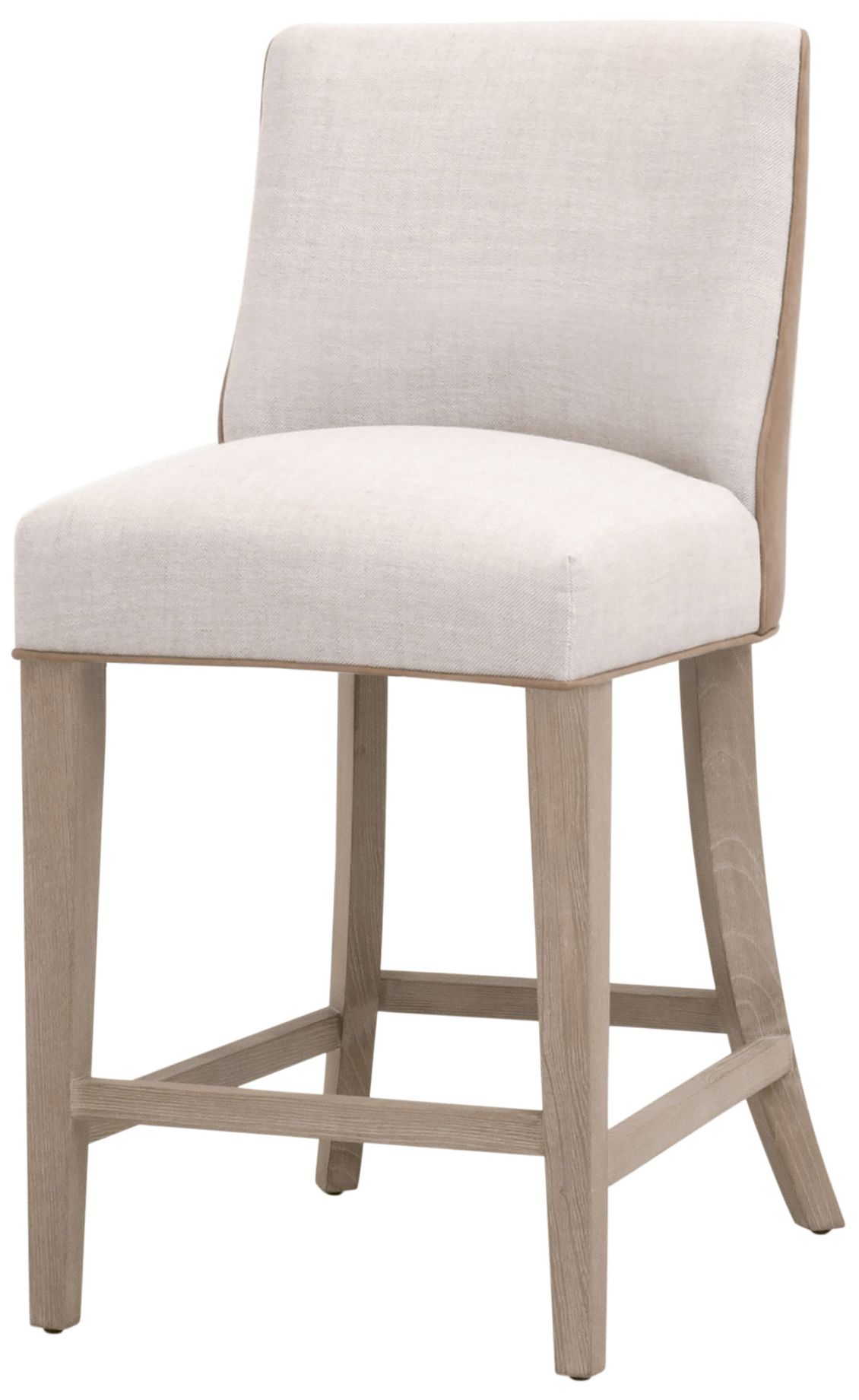 Image 2 Duet 25 1/2" Wide Toast and Bisque Linen Counter Stool more views