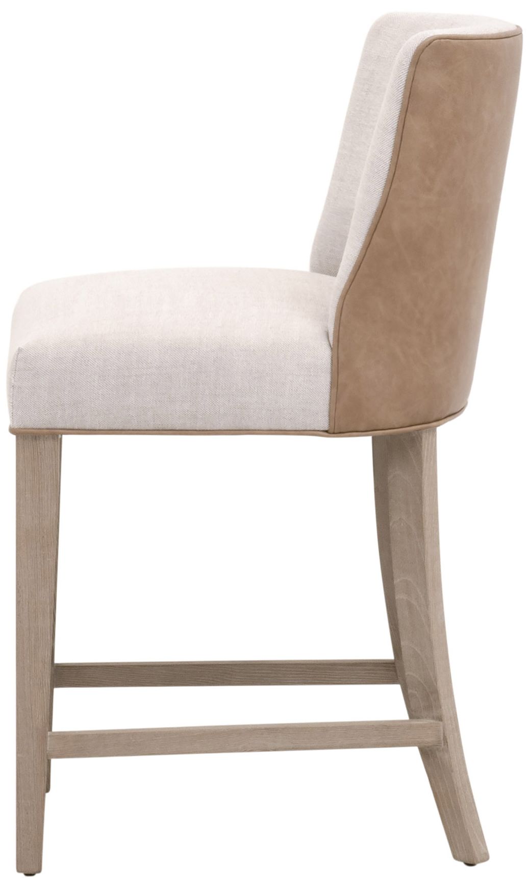 Image 3 Duet 25 1/2" Wide Toast and Bisque Linen Counter Stool more views