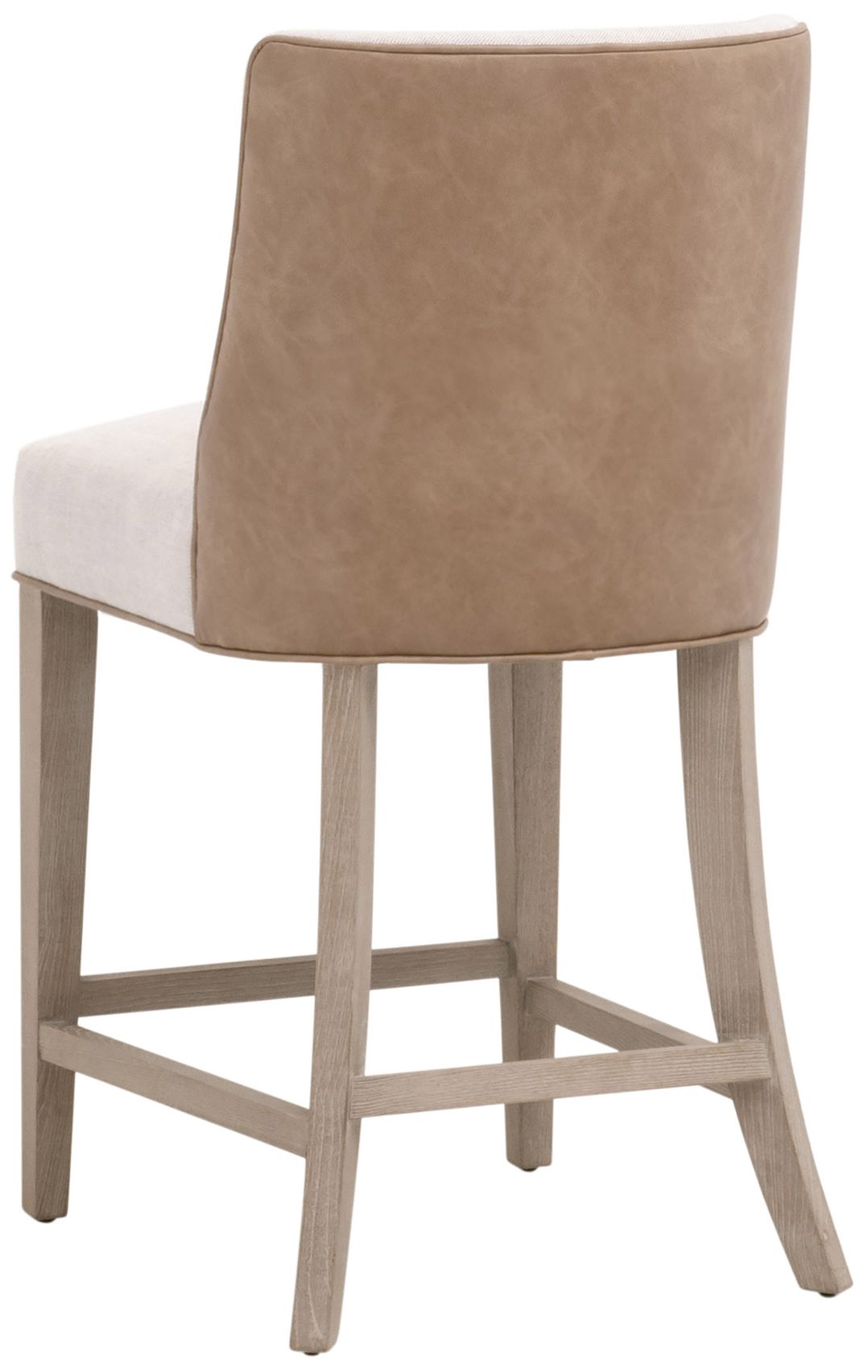 Image 4 Duet 25 1/2" Wide Toast and Bisque Linen Counter Stool more views