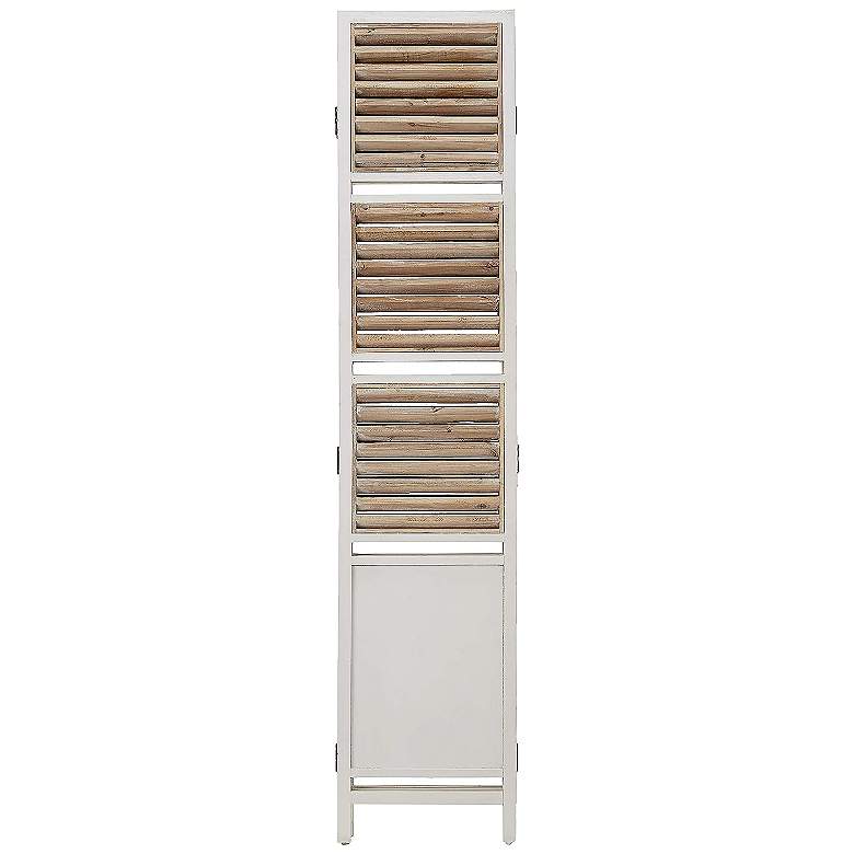 Image 5 Duetcor 63" Wide White Wood 4-Panel Screen/Room Divider more views
