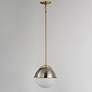 3_Duke 12" Single Pendant Nickel / Brass more views