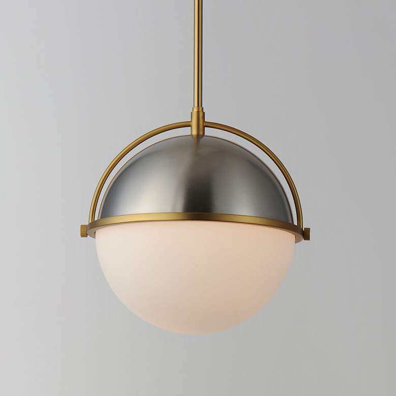 Image 4 Duke 12" Single Pendant Nickel / Brass more views