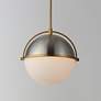 4_Duke 12" Single Pendant Nickel / Brass more views