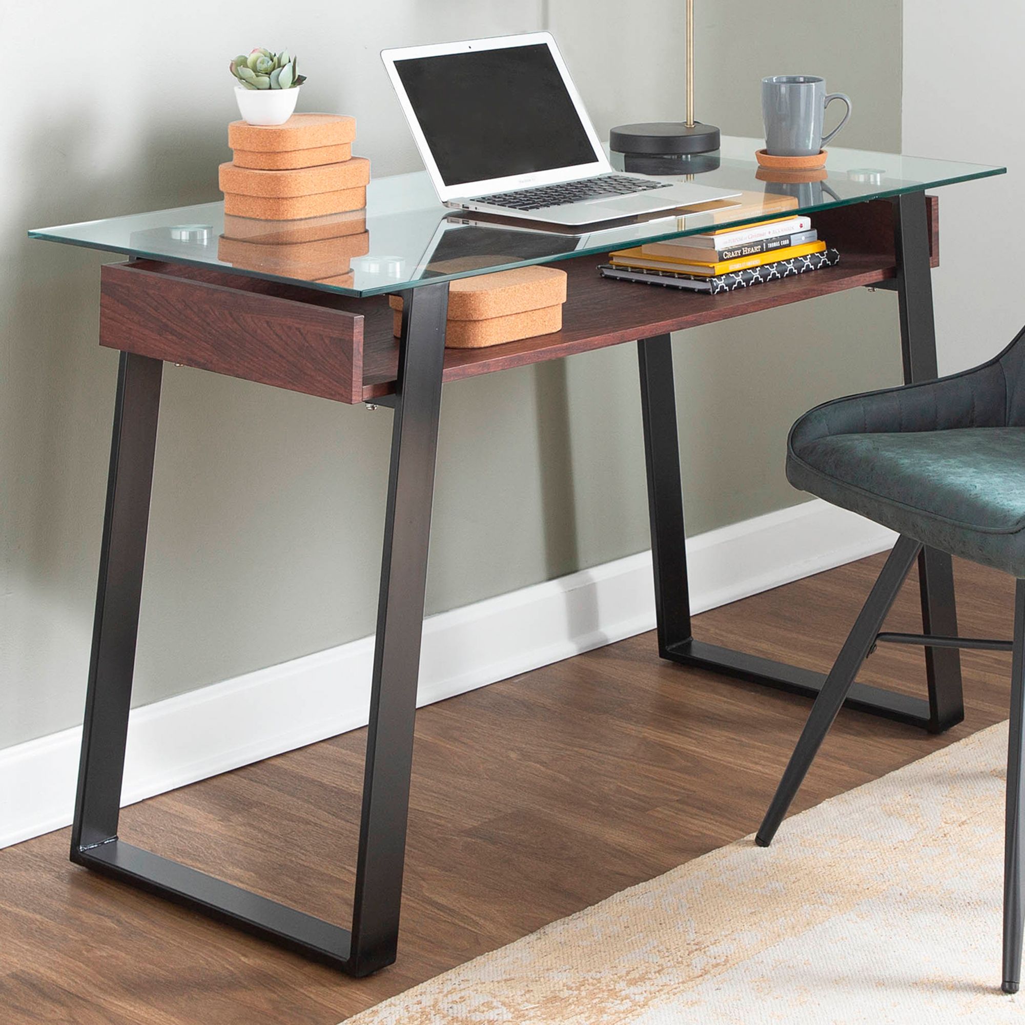 Black Metal And Wood Desk | lupon.gov.ph
