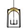 Dukestown 18 1/2" Wide Black Iron and Gold 4-Light Pendant