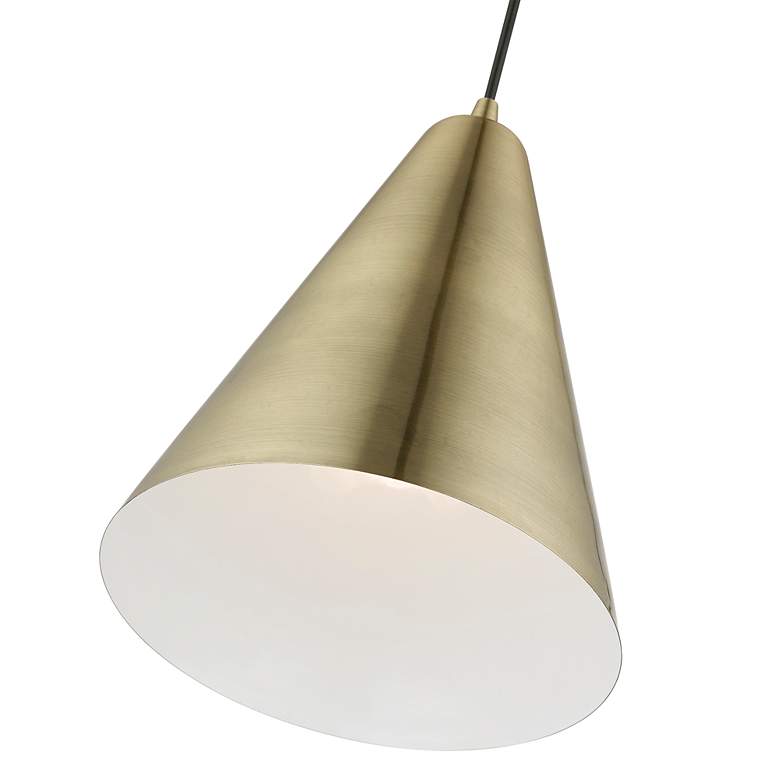 Image 4 Dulce 1 Light Antique Brass Pendant more views