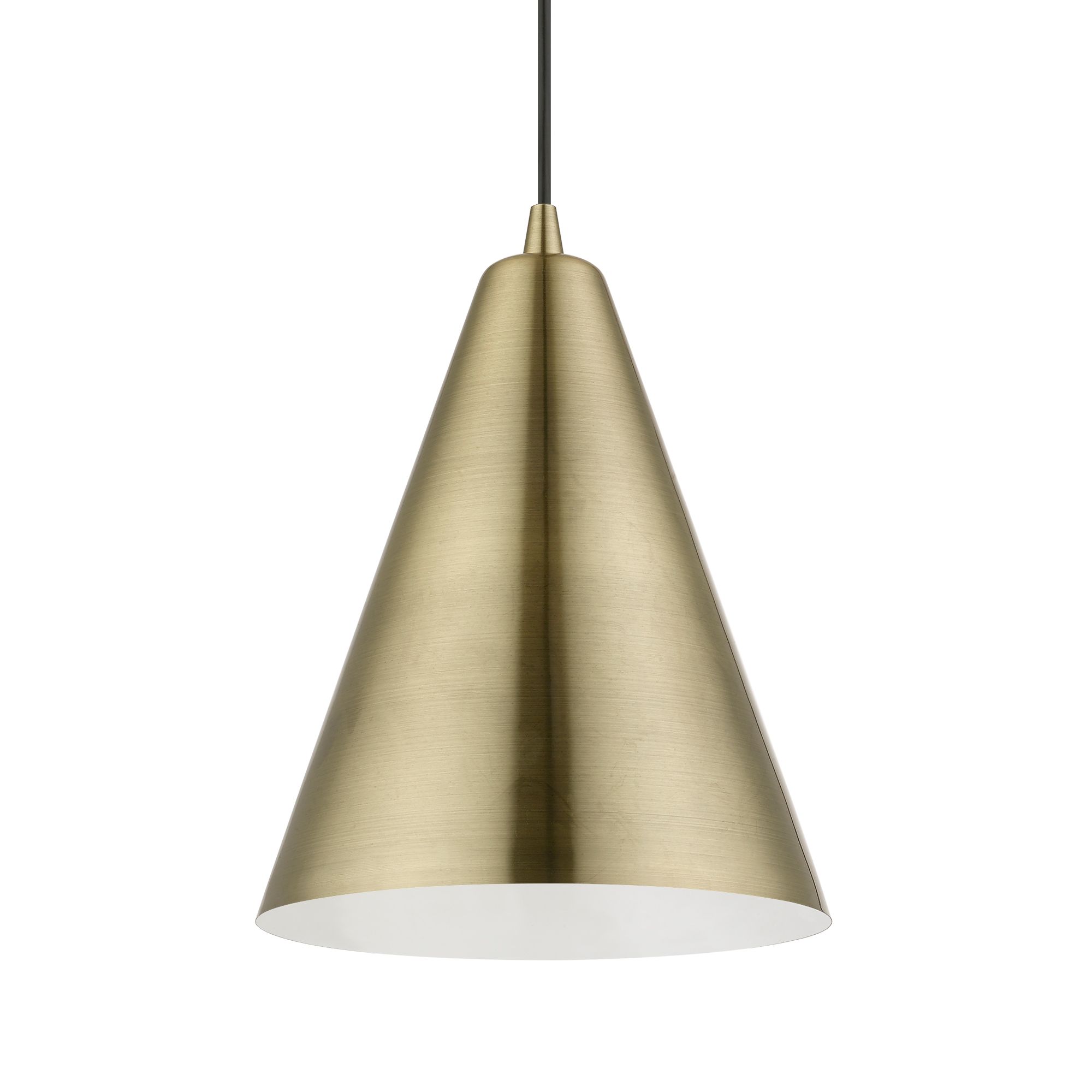 Dulce 1 Light Antique Brass Pendant