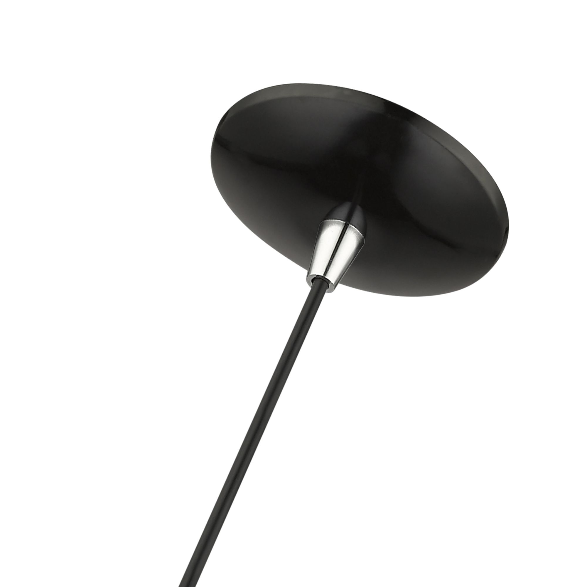 Dulce 10" Wide Shiny Black Mini Pendant