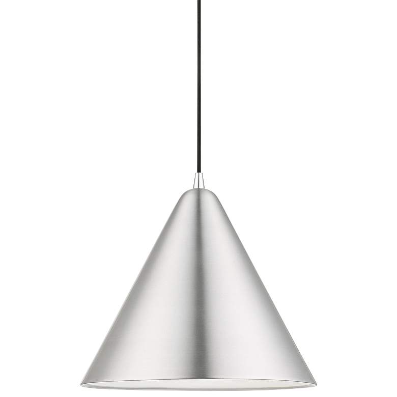 Image 2 Dulce 14" Wide Brushed Aluminum Pendant Light