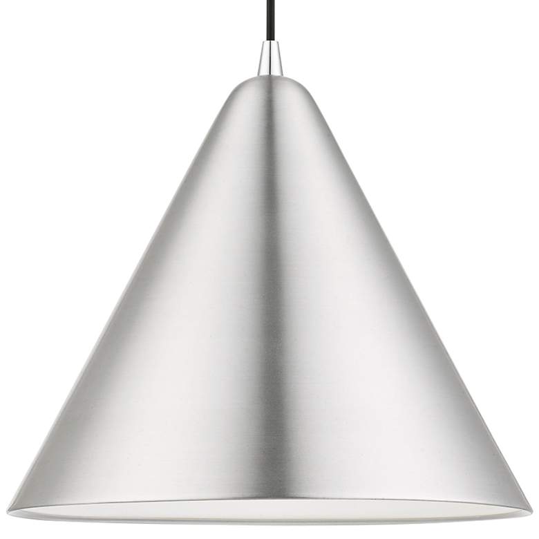 Image 3 Dulce 14" Wide Brushed Aluminum Pendant Light more views