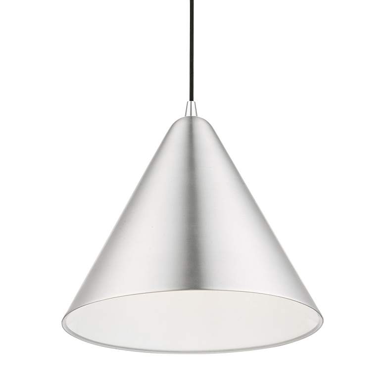 Image 5 Dulce 14" Wide Brushed Aluminum Pendant Light more views