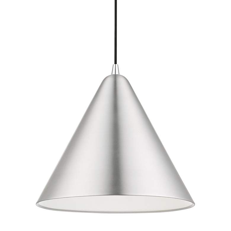 Image 6 Dulce 14" Wide Brushed Aluminum Pendant Light more views
