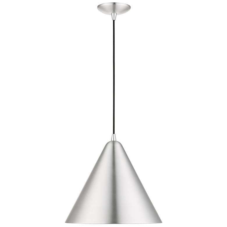 Image 7 Dulce 14" Wide Brushed Aluminum Pendant Light more views