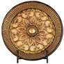 Dumas Polished Brushed Gold Decorative Plate with Stand