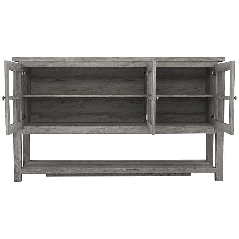 Image 6 Dumble 59" Wide Vintage Gray Oak Wood Multi-Storage Buffet more views