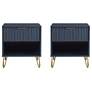 DUMBO 1.0 Nightstand in Midnight Blue - Set of 2
