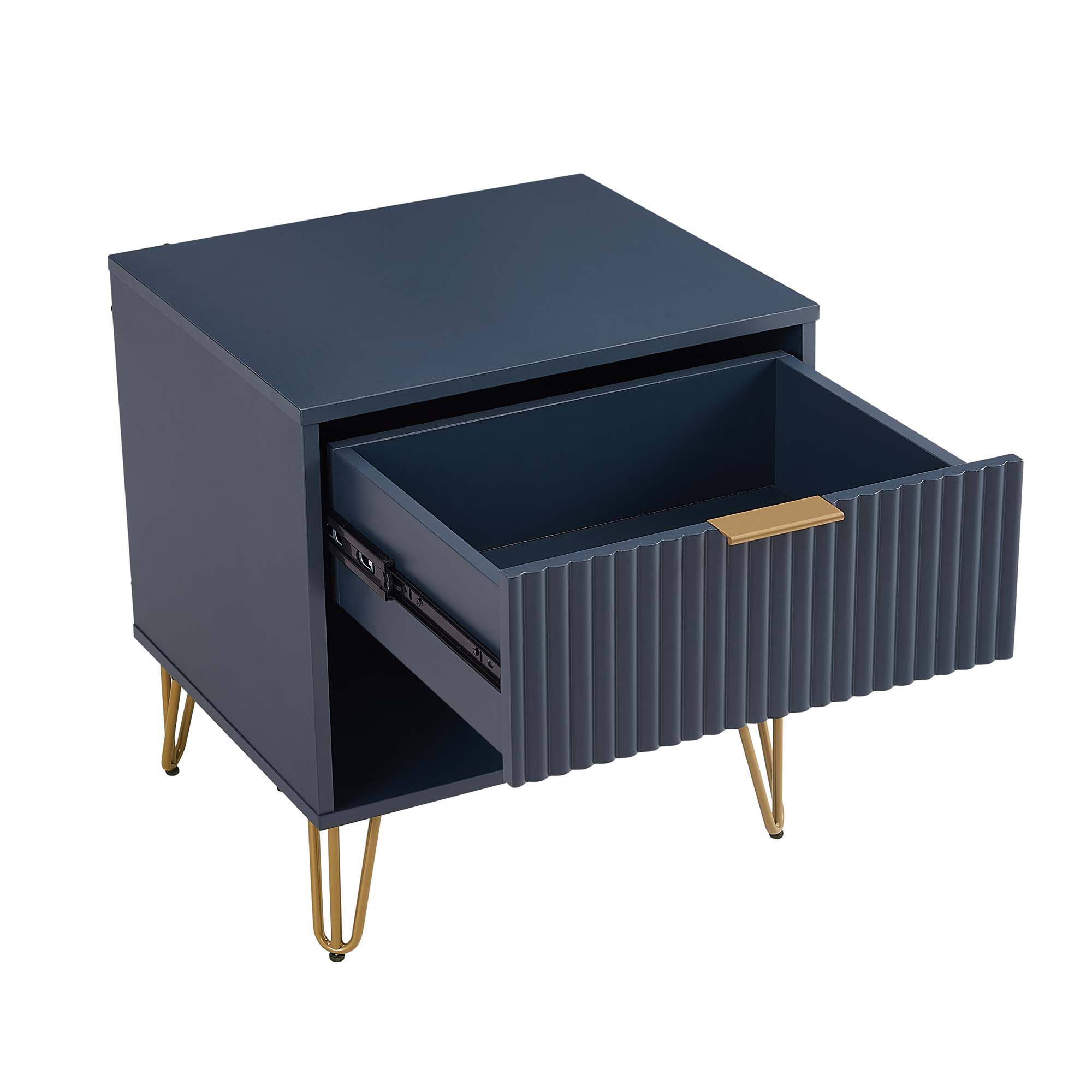 Image 3 DUMBO 1.0 Nightstand in Midnight Blue - Set of 2 more views