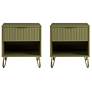 DUMBO 1.0 Nightstand in Olive Green - Set of 2