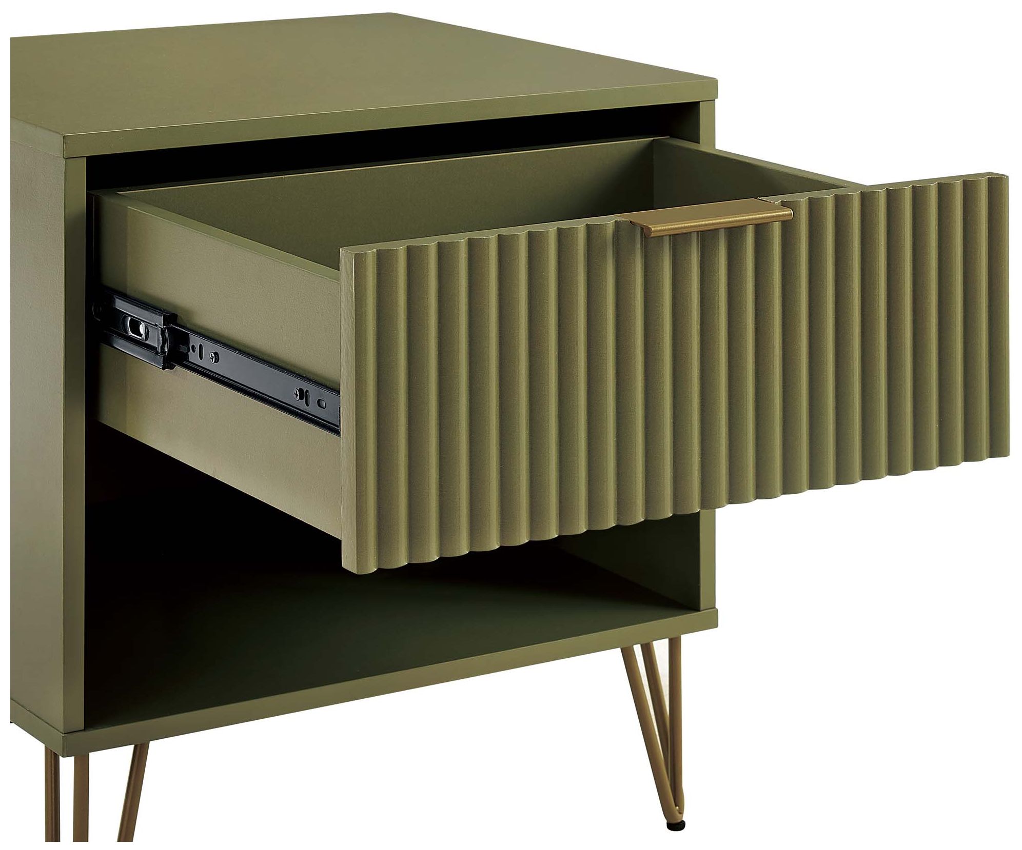 Image 5 DUMBO 1.0 Nightstand in Olive Green - Set of 2 more views