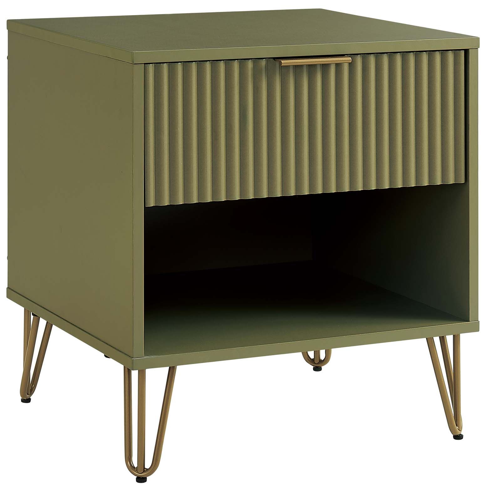DUMBO 1.0 Nightstand in Olive Green
