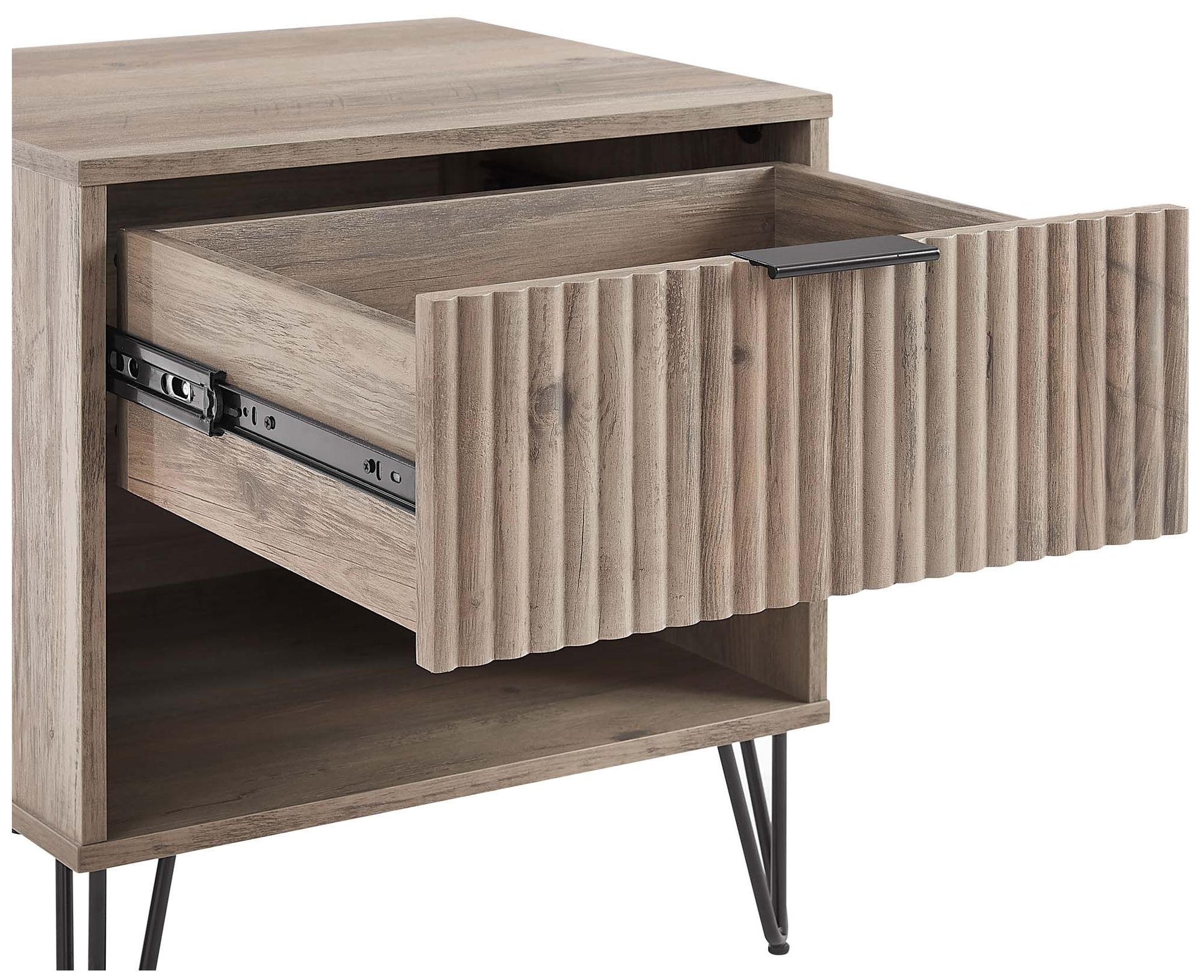 Image 5 DUMBO 1.0 Nightstand in Rustic Grey - Set of 2 more views