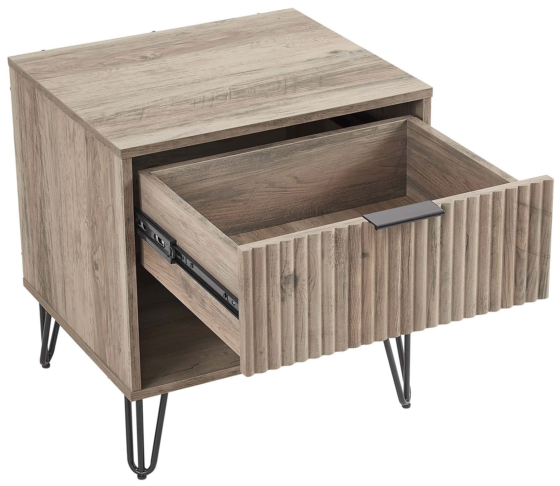 Image 7 DUMBO 1.0 Nightstand in Rustic Grey - Set of 2 more views