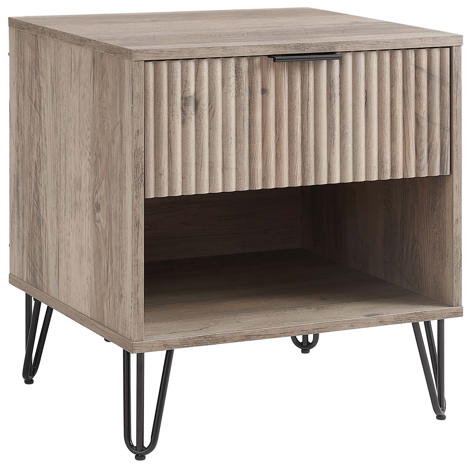 DUMBO 1.0 Nightstand in Rustic Grey - Set of 2