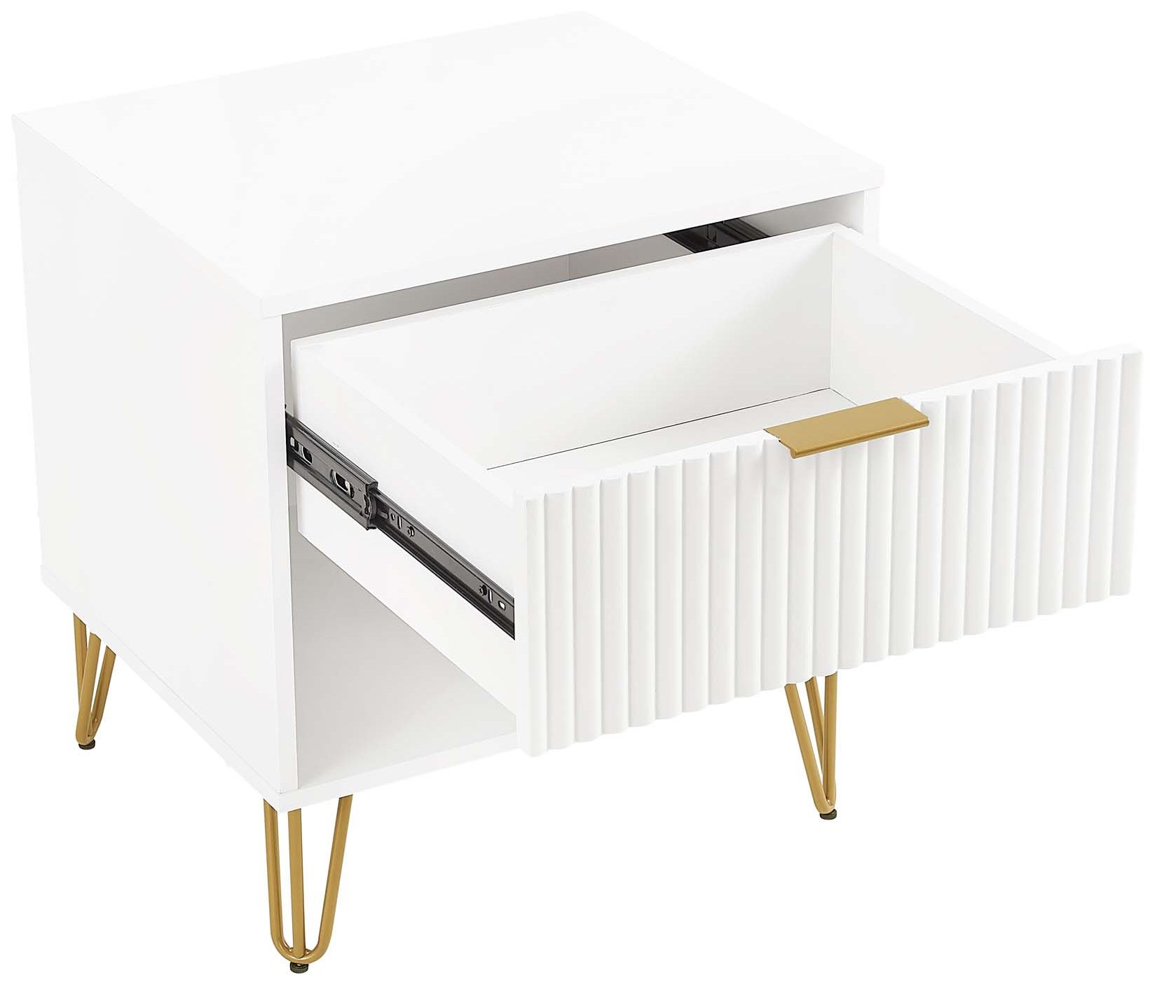 Image 7 DUMBO 1.0 Nightstand in White - Set of 2 more views